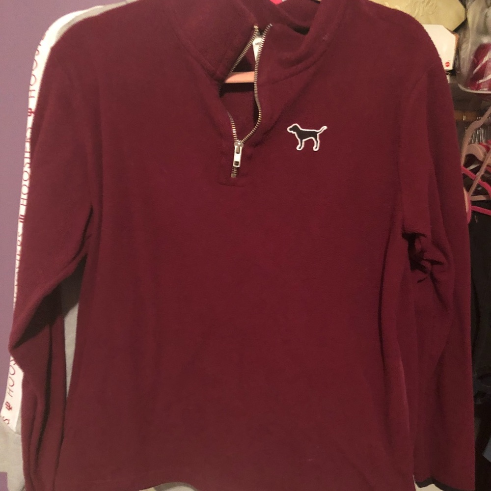 Maroon pink cozy sweater